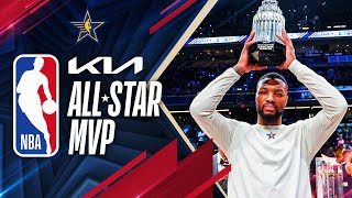 Damian Lillard Wins The 2024 KiaAllStarMVP  2024 NBAAllStar [upl. by Estrellita]