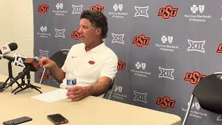 Mike Gundy post Kansas State — Sept 28 2024 [upl. by Ihsoyim]