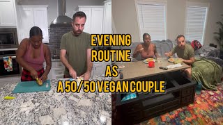 Evening routine for 5050 vegan couple MASARTFILMS [upl. by Jobina]