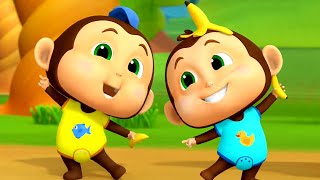 Monkey Dance Song Nursery Rhymes and Cartoon Videos for Kids [upl. by Pyle]