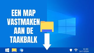 Een map vastmaken aan de taakbalk in Windows 11 [upl. by Ahsiugal]