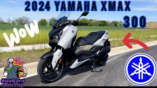 2024 Yamaha Xmax 300 Close Look and Walk Around and Review Ride [upl. by Jamieson]