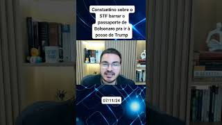 Constantino fala sobre o passaporte do Bolsonaro shorts [upl. by Sutsuj]