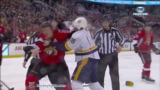 Rich Clune vs Chris Neil Mar 10 2014 [upl. by Ardua966]