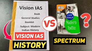 दोनों में Better कौन है🤔 Vision IAS Modern History Notes vs Spectrum🔥 Spectrum vs Vision Notes [upl. by Terrel919]