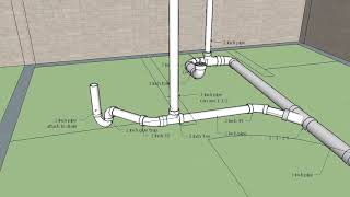 basement bathroom roughin drain and venting2 [upl. by Othella595]