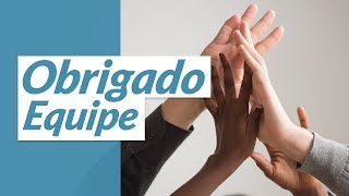 Mensagem de agradecimento a uma grande equipe de trabalho [upl. by Aillimac339]