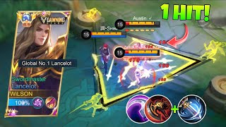 LANCELOT NEW SEASON BEST 1SHOT BUILD TO RANK UP FASTER  PRO TIPS amp TRICKS  MLBB [upl. by Esimehc]