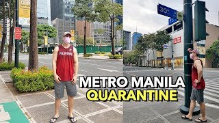 Metro Manila During LOCKDOWN amp CURFEW 🇵🇭 BGC Quezon City Makati Etc [upl. by Araet]