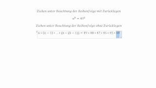 Statistik 7  Urnen und Teilchenmodell [upl. by Donalt]