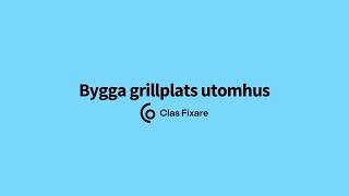 Bygga grillplats utomhus [upl. by Yelsgnik]