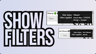 How to show the applied Filters in a Power BI tooltip [upl. by Nostrebor]