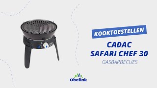 CADAC Safari Chef 30 gasbarbecue  Productvideo  Obelink [upl. by Ladiv]