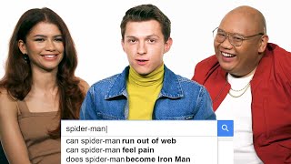 Tom Holland Zendaya amp Jacob Batalon Answer the Webs Most Searched Questions  WIRED [upl. by Rowley907]