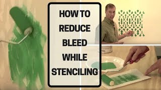 How To Reduce Bleed While Stenciling [upl. by Tobias794]