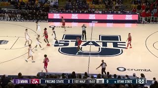 HIGHLIGHTS Fresno State at Utah State Mens Basketball 1202024 [upl. by Finn]