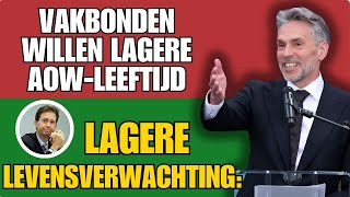 Lagere Levensverwachting Vakbonden Willen Lagere AOWLeeftijd [upl. by Errecart]