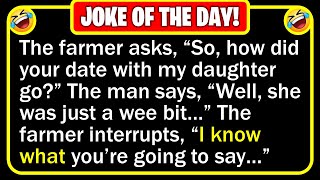 🤣 BEST JOKE OF THE DAY  A man meets a farmer who has three stunning  Funny Clean Jokes [upl. by Ecnerewal]