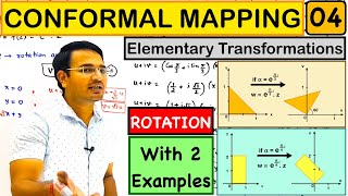 Elementary TransformationRotation examples in Conformal Mapping lecture4 [upl. by Blau671]