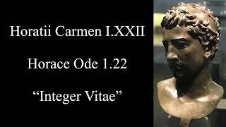 Horace Ode 122 Integer vitae scelerisque purus Latin amp English [upl. by Lipps]