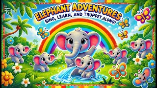 Elephant Adventures Sing Learn and Trumpet Along  Kids Song  English [upl. by Ytnom312]