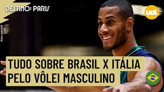 BRASIL X ITÁLIA NO VÔLEI MASCULINO ONDE ASSISTIR TRANSMISSÃO AO VIVO E HORÁRIO PELAS OLIMPÍADAS [upl. by Missy]