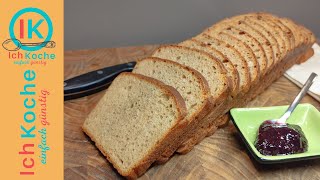 Vollkorn  Toastbrot selber machen weich und luftig so wie ich es mag  leckeres DIY Rezept [upl. by Idner]