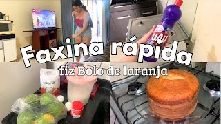 VLOG faxina rapida para receber amigos fiz bolo de laranja 🏡🍰🫧💖 [upl. by Llenrac]