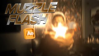 How to make an Advanced MUZZLE FLASH In After Effects musicvideos musicvideoeffects compositing [upl. by Anthiathia245]