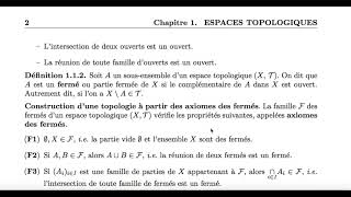 espace topologie [upl. by Stormy]