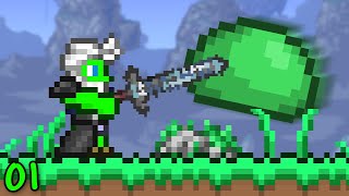 Terraria Expert Ep 1  Scary New World [upl. by Aicilegna]