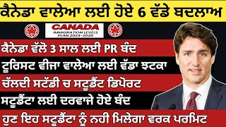 ਕੈਨੇਡਾ ਵਾਲੇਆ ਲਈ ਹੋਏ 6 ਵੱਡੇ ਬਦਲਾਅ  Canada Open work visa  Canada PR  Dollar Media [upl. by Hannad]