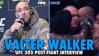 Valter Walker Furious at Junior Tafa for PostFight Slap Hes Not a Man  UFC 305 [upl. by Ahsiekam697]