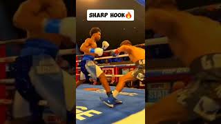 Powerful hook KO🤜 knockdown boxing ko highlight [upl. by Atokad]