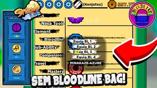 COMO EQUIPAR QUALQUER BLOODLINES SEM BLOODLINE BAG NO SHINDO LIFE  ROBLOX [upl. by Norred]