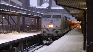 Metro North P32ACDM 222 pulls into White Plains [upl. by Suolevram89]