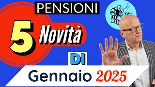 🌏 PENSIONI 👉 TUTTE LE NOVITÀ IN ARRIVO col PAGAMENTO DI GENNAIO❗️ ⚡️ [upl. by Amoihc]