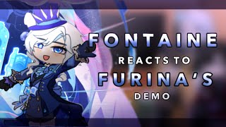 Fontaine reacts to Furina’s demo  RoseGacha [upl. by Earahs]