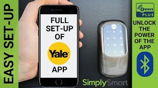 Yale Smart Lock App Full Setup Guide and Settings Preview [upl. by Meter738]