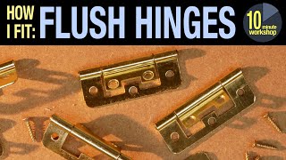 Fitting flush hinges for cabinets video 314 [upl. by Nomelihp]