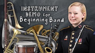 Instrument Demonstration for Beginning Band [upl. by Ardnahcal42]