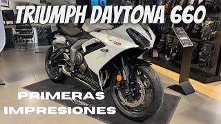 Triumph Daytona 660 Primeras Impresiones [upl. by Perretta738]