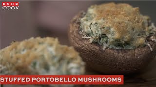 Delicious Stuffed Portobello Mushrooms  Usha Smart Air fryer 55L Recipe [upl. by Willyt943]