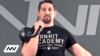 Kettlebell Push Press Exercise  Onnit Tutorial [upl. by Ahsitel663]