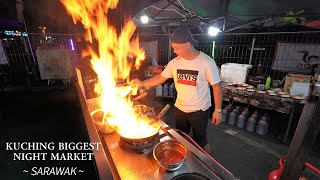 Kuching Biggest Night Market  Metrocity Kuching Pasar Malam  Malaysia Street Food  Sarawak Food [upl. by Lapham]