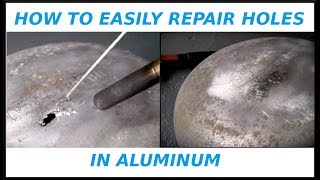 How To EASILY Repair Holes In Aluminum [upl. by Nnylear]