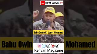 Babu Owino VS MP Junet Mohamed fight during Gladys Wanga homecoming [upl. by Ydorb]