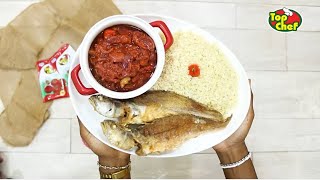 IvorianFood  Recette Attiéké Poisson et sa pâte pimentée [upl. by Nicolais]