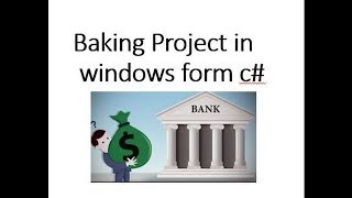 Banking Project in windows form c part815 [upl. by Enyrehtak110]