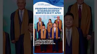 Jadi Tanda Kehormatan Presiden Prabowo Ada di Barisan Paling Depan saat Sesi Family Photo KTT APEC [upl. by Hellman]